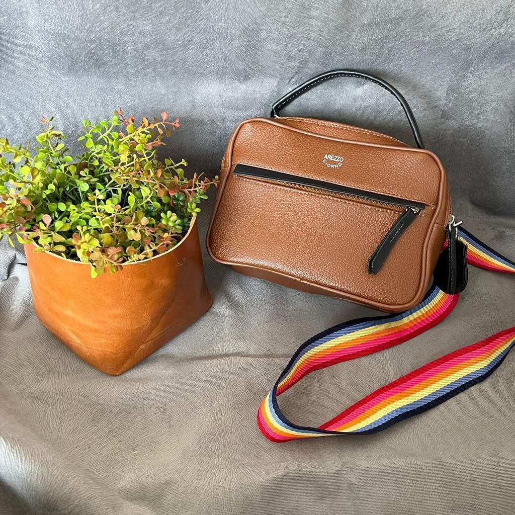 Bolsas Tiracolo Coloridas com Alça Transversal Colorida