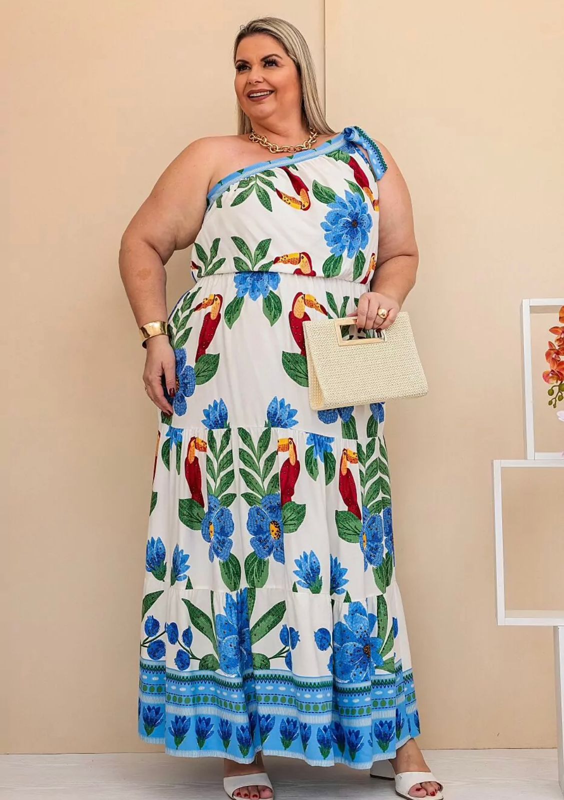 Vestidos Longos Plus Size Ombro Só Inspiração Farm