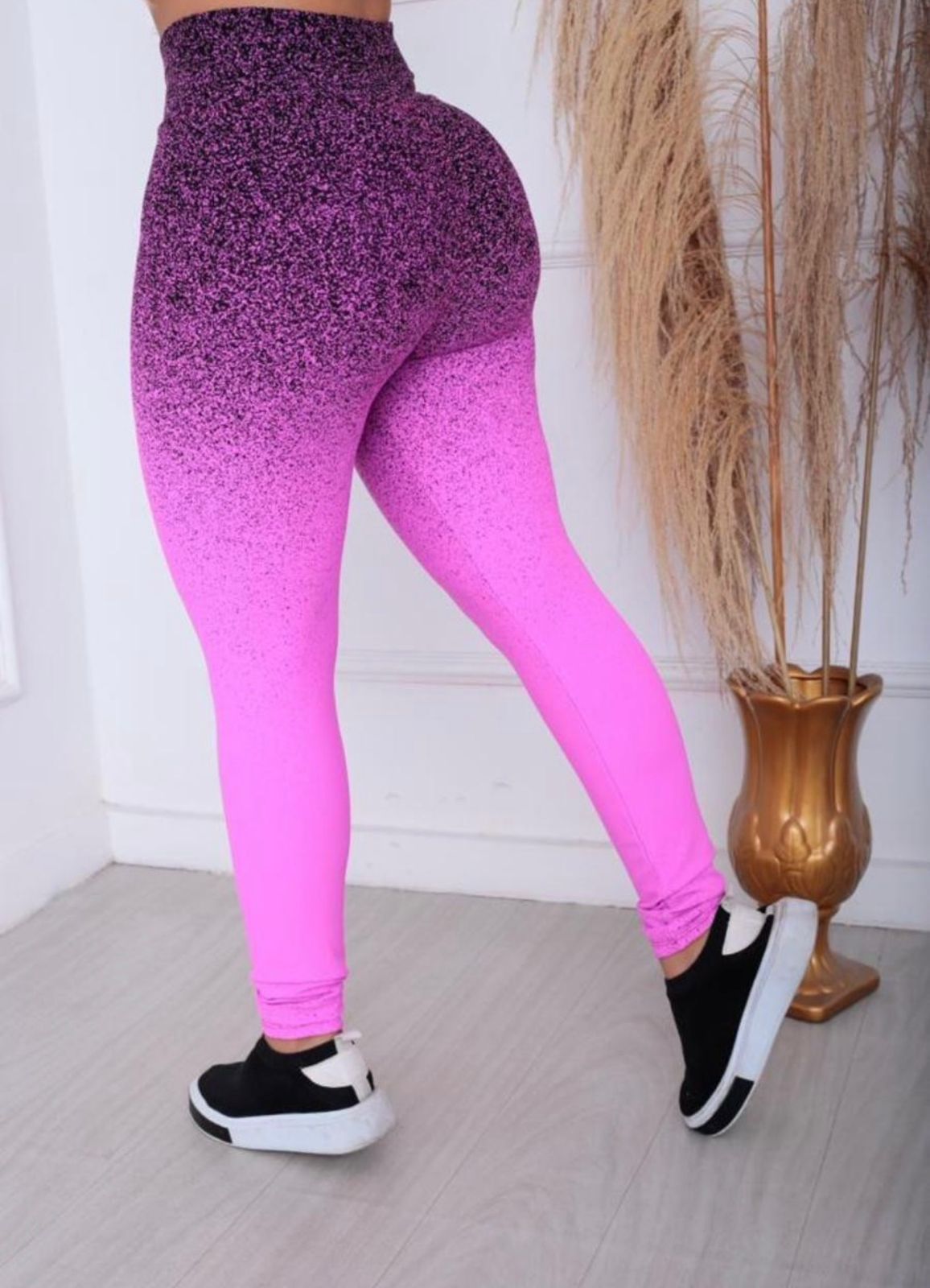 Calças Legging de Academia em Degrade