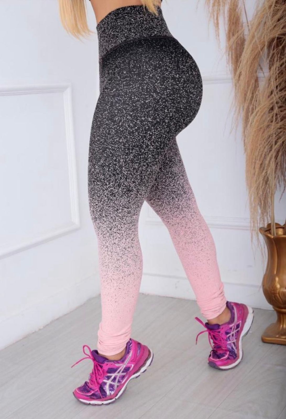 Calças Legging de Academia em Degrade