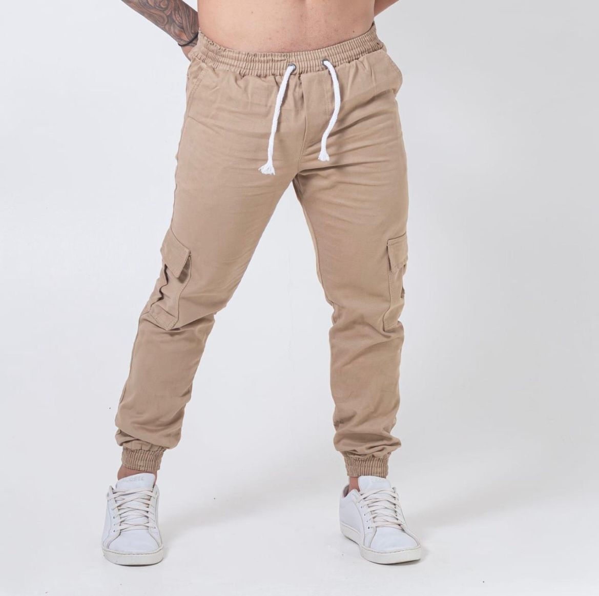 Calça Cargo em Sarja Masculina
