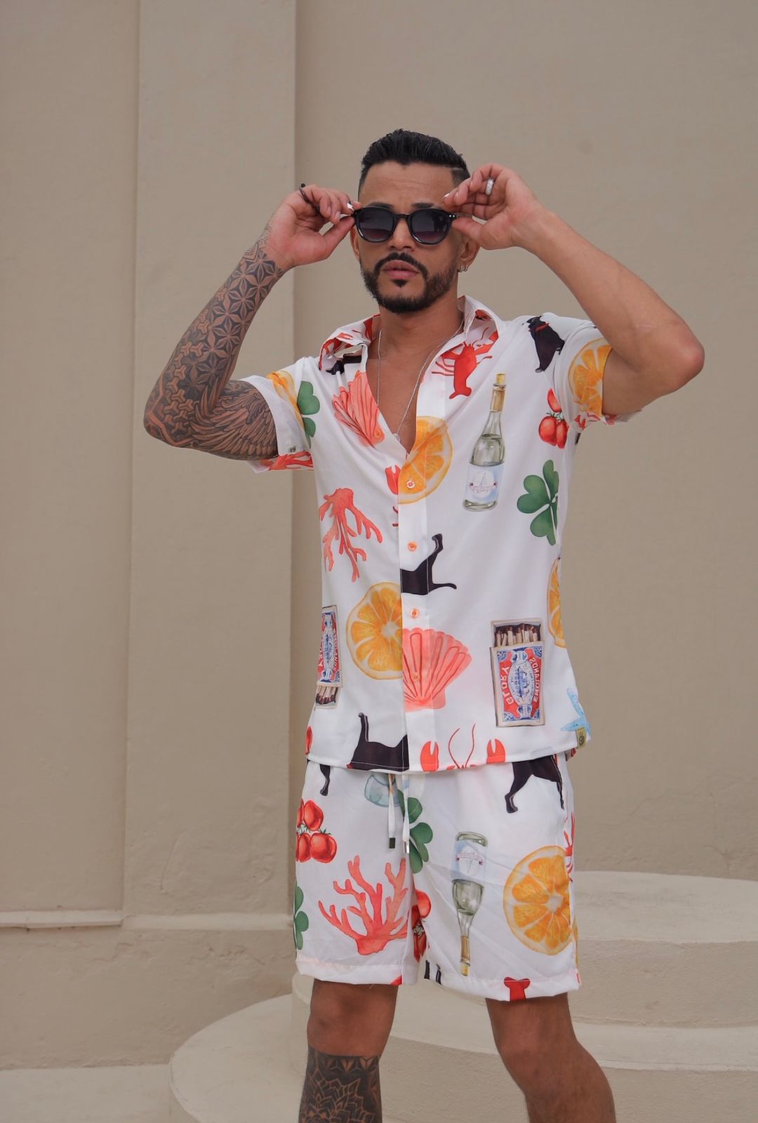 Conjunto Masculino Estampado Silk Flow