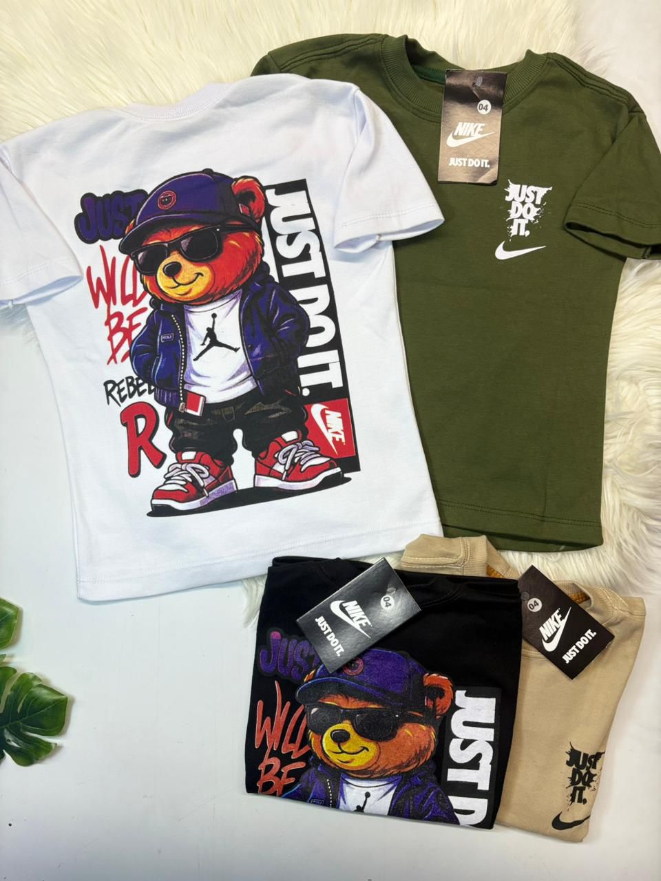 Camiseta Infantil Manga Curta de Algodão