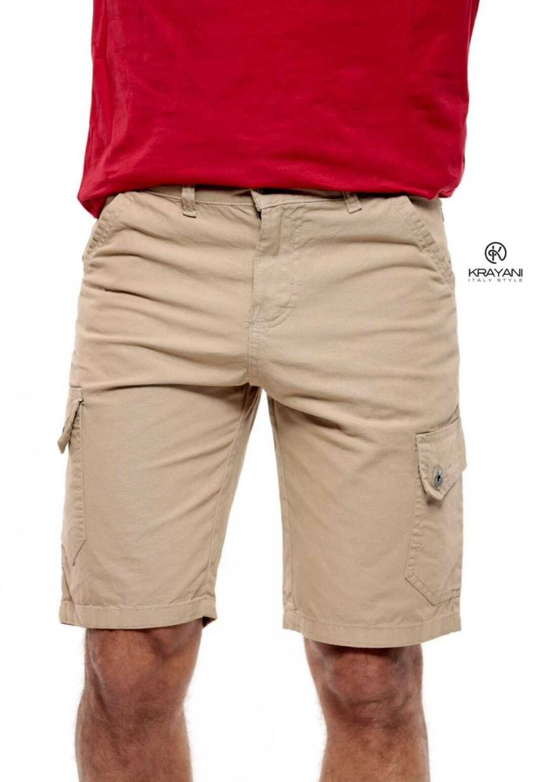 Bermudas Masculina Cargo em Sarja