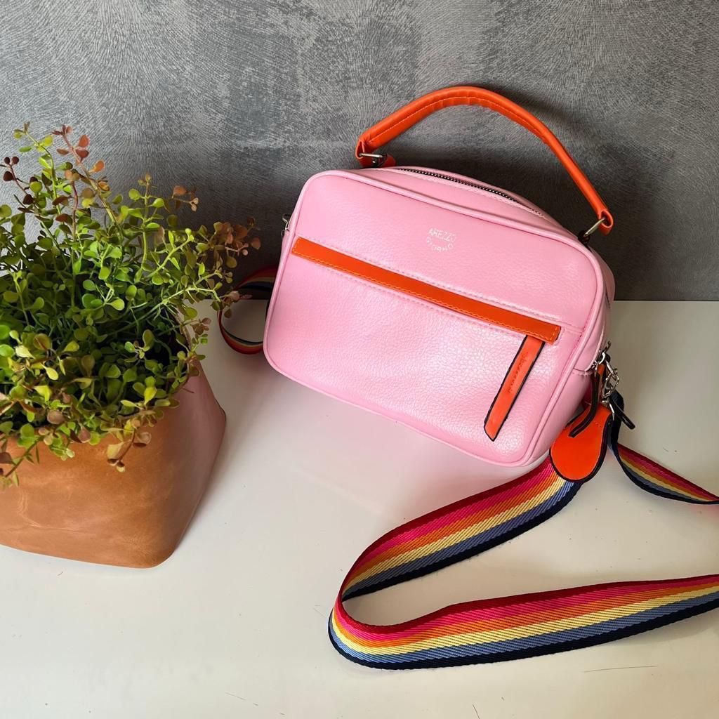 Bolsas Tiracolo Coloridas com Alça Transversal Colorida