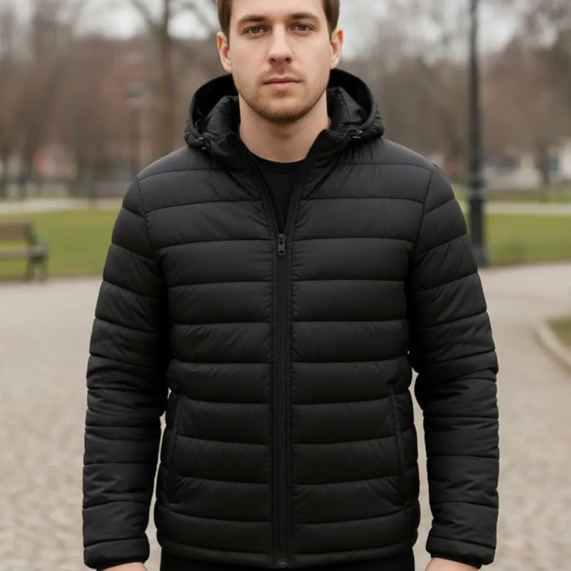 Jaqueta Bobojaco Masculina em Gomos com Capuz