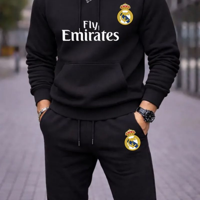 Conjunto Masculino de Moletom Real Madri