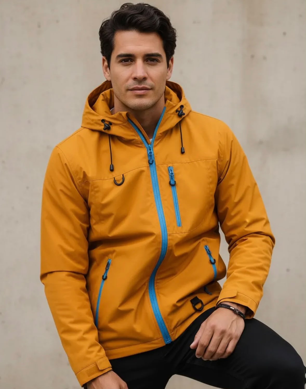 Jaqueta Bobojaco Masculina Corta Vento com Capuz