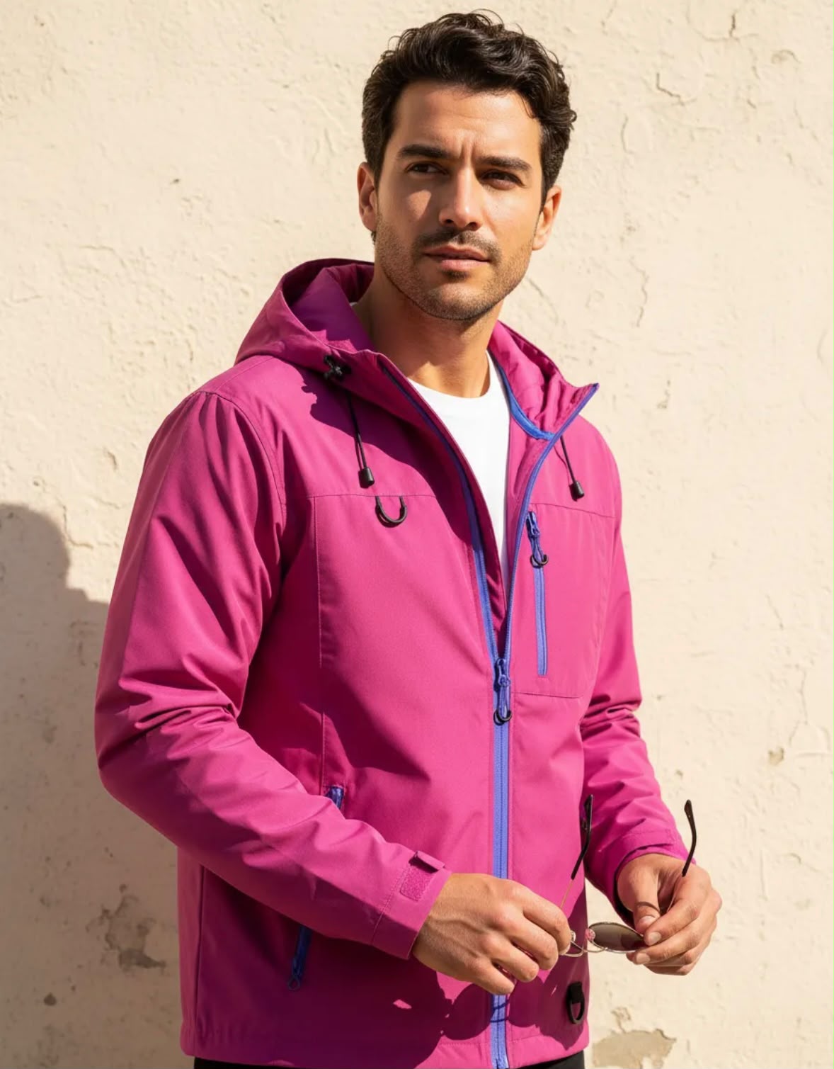 Jaqueta Bobojaco Masculina Corta Vento com Capuz - Imagem 4