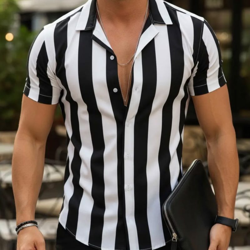 Camisas Masculina Listradas