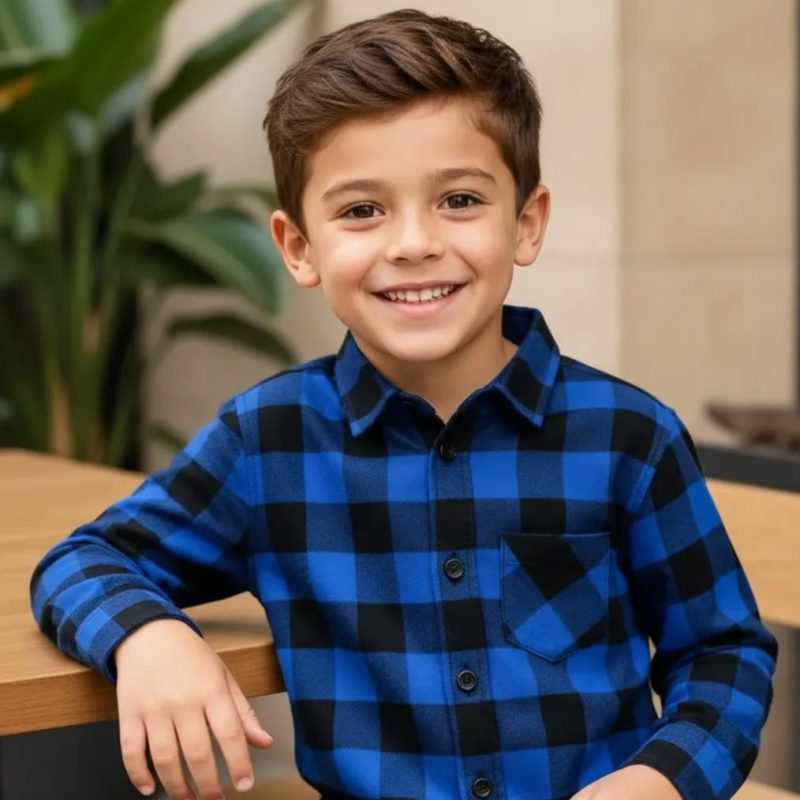 Camisas Flaneladas Xadrez Infantil