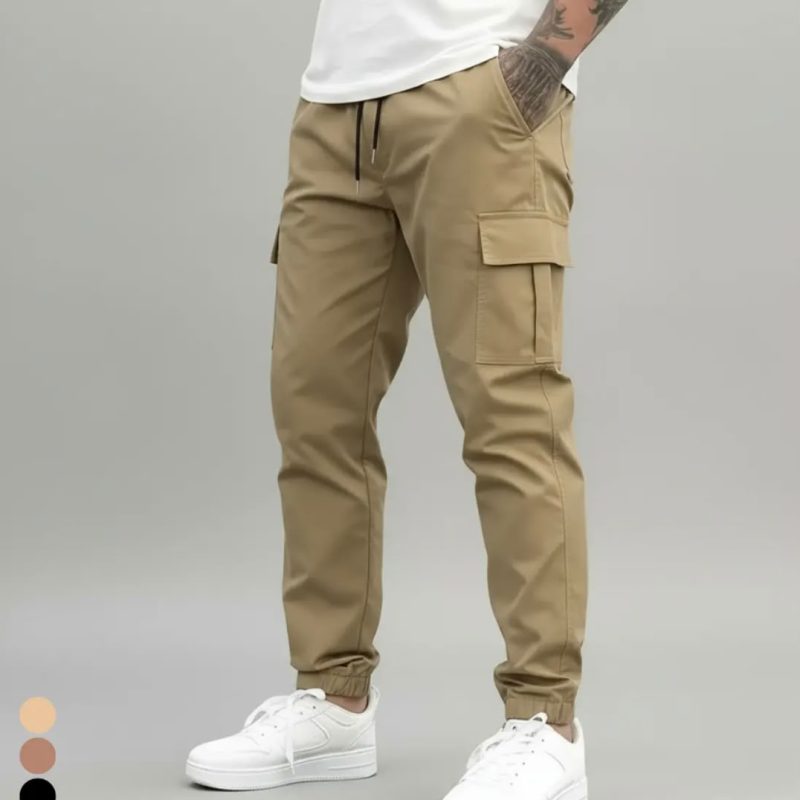 Calça masculina jeans cargo