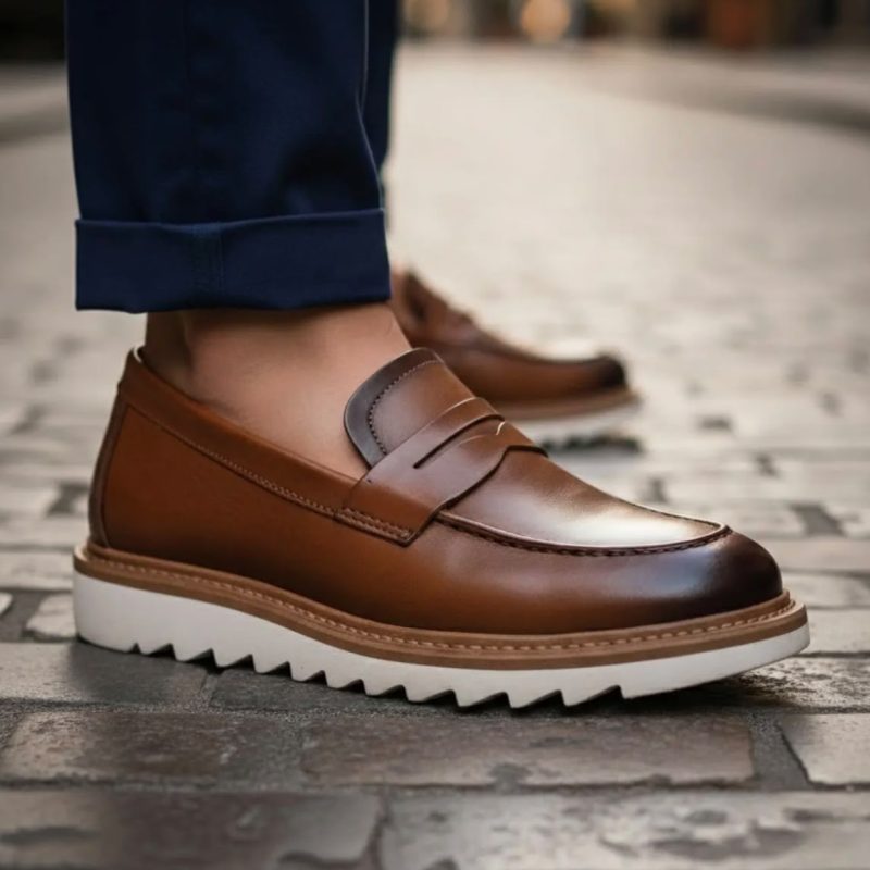 Mocassim Masculino com Solado Tratorado
