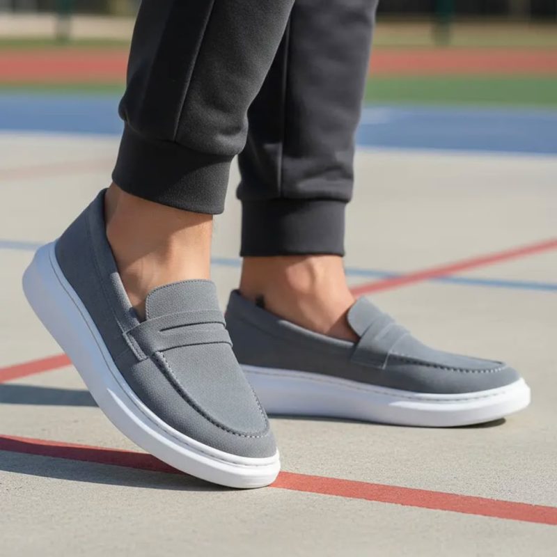 Sapatenis Masculino Slip On em Camurça