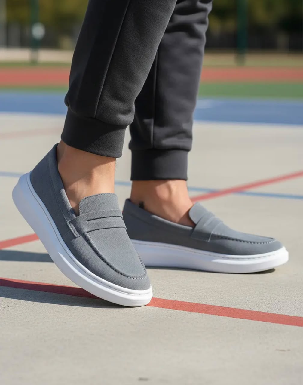 Sapatenis Masculino Slip On em Camurça