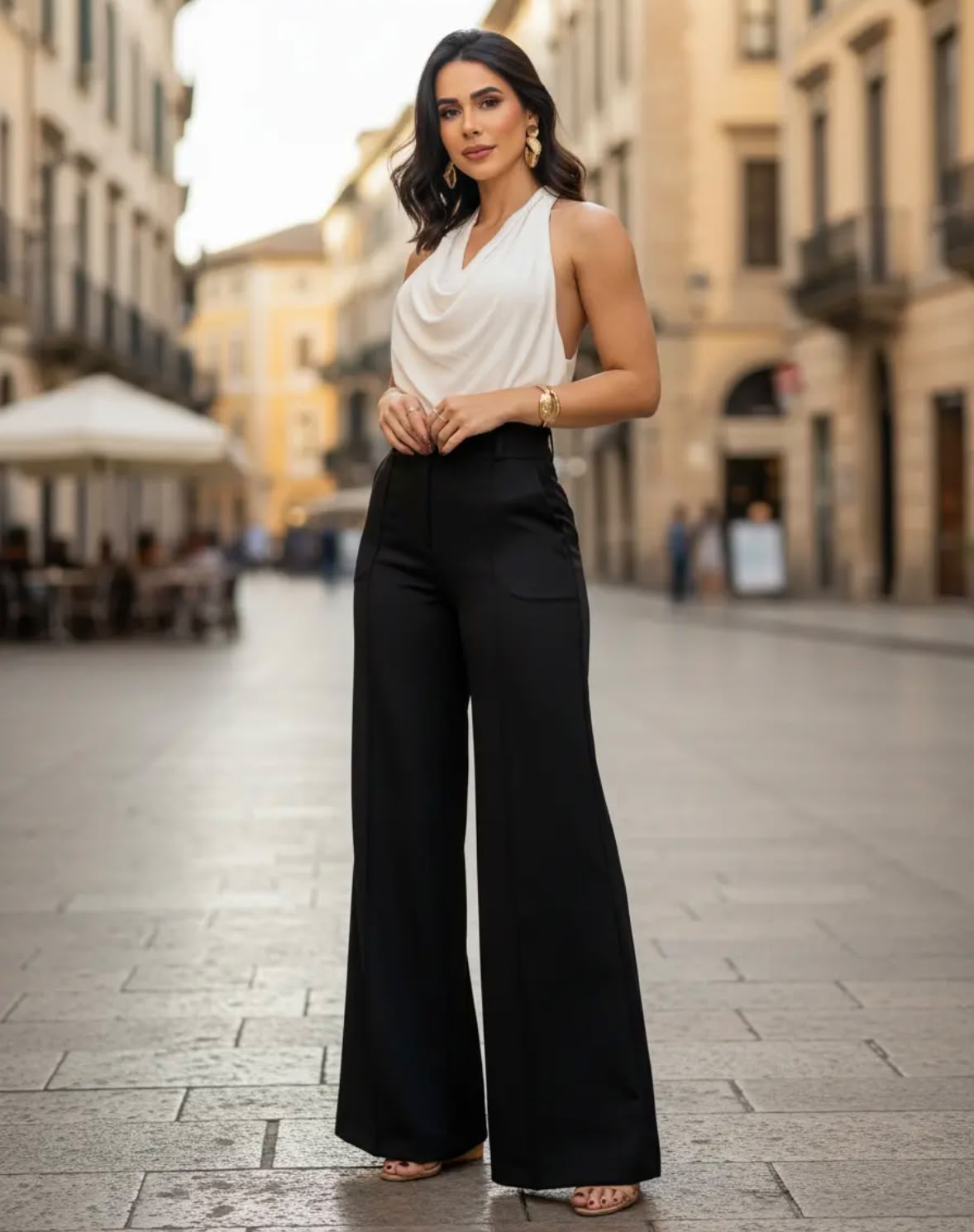 Calças Pantalona em Alfaiataria - Imagem 2