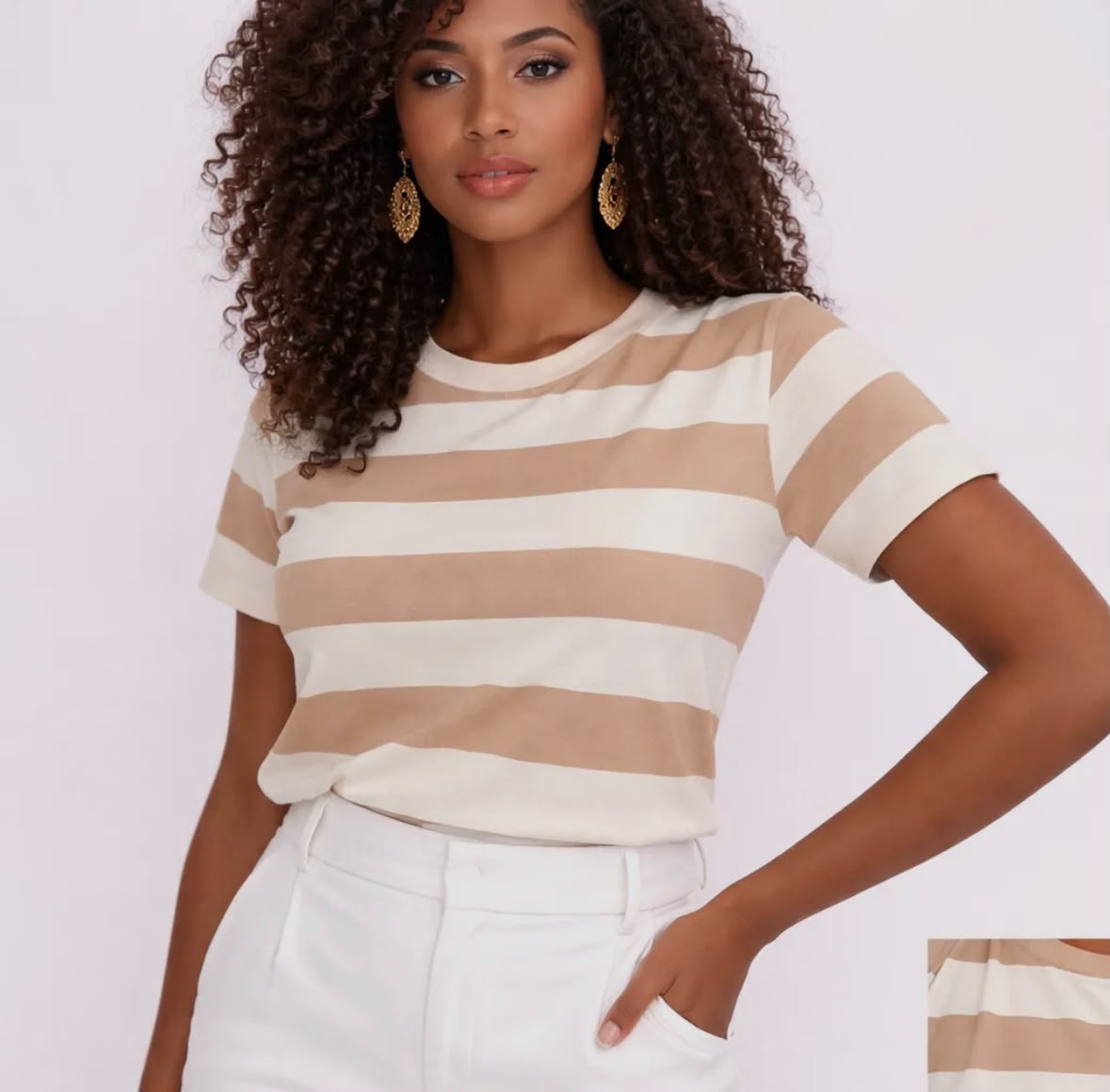Camisetas Feminina Listrada - Imagem 2