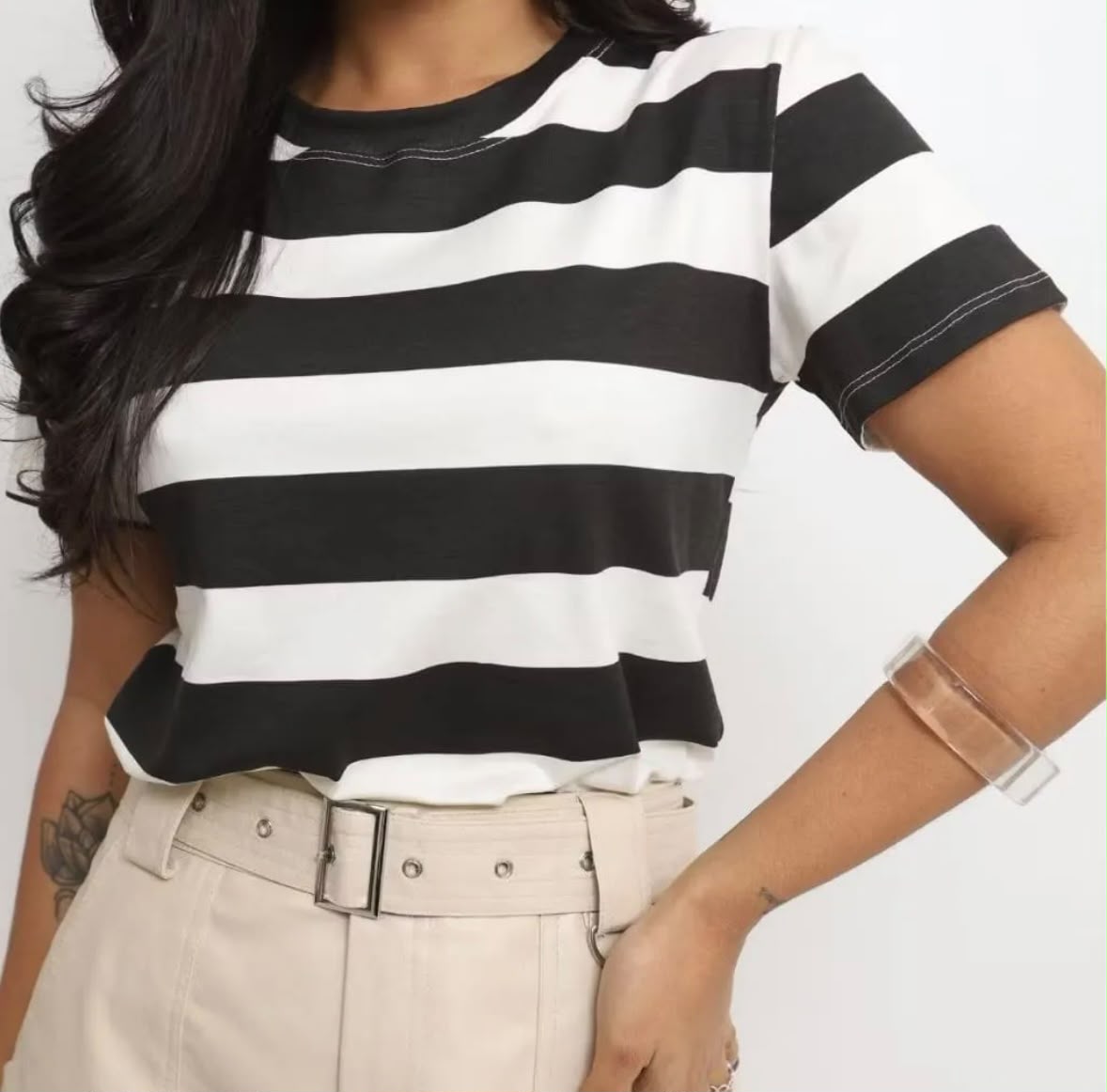 Camisetas Feminina Listrada - Imagem 3
