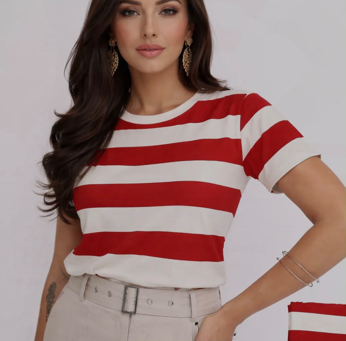 Camisetas Feminina Listrada