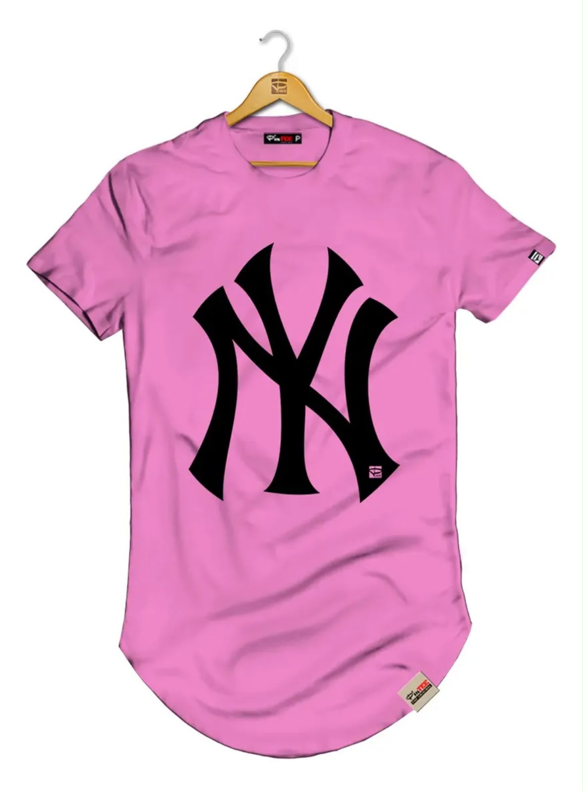 Camisetas Masculina Longline Manga Curta New York - Imagem 3