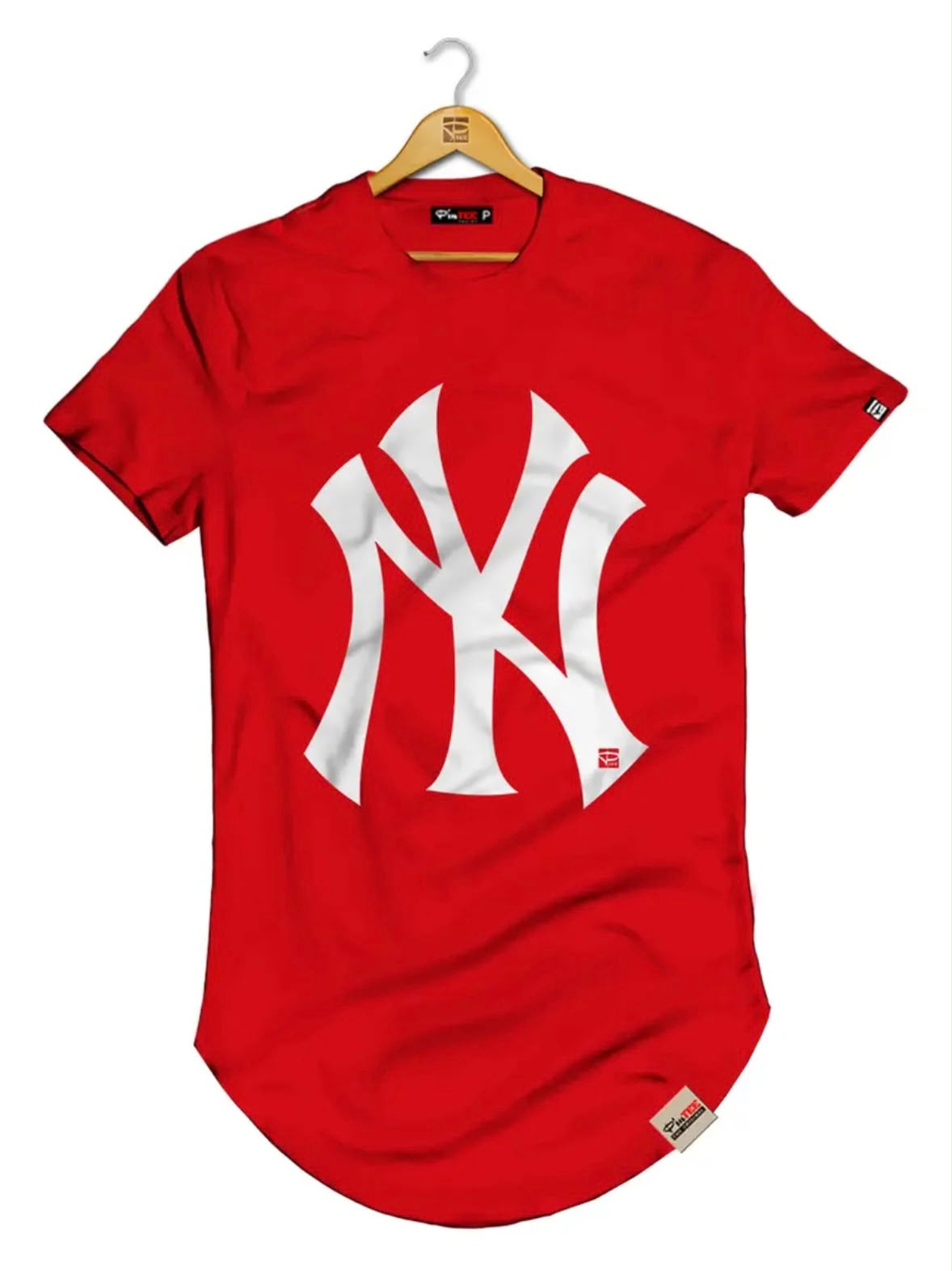 Camisetas Masculina Longline Manga Curta New York - Imagem 4