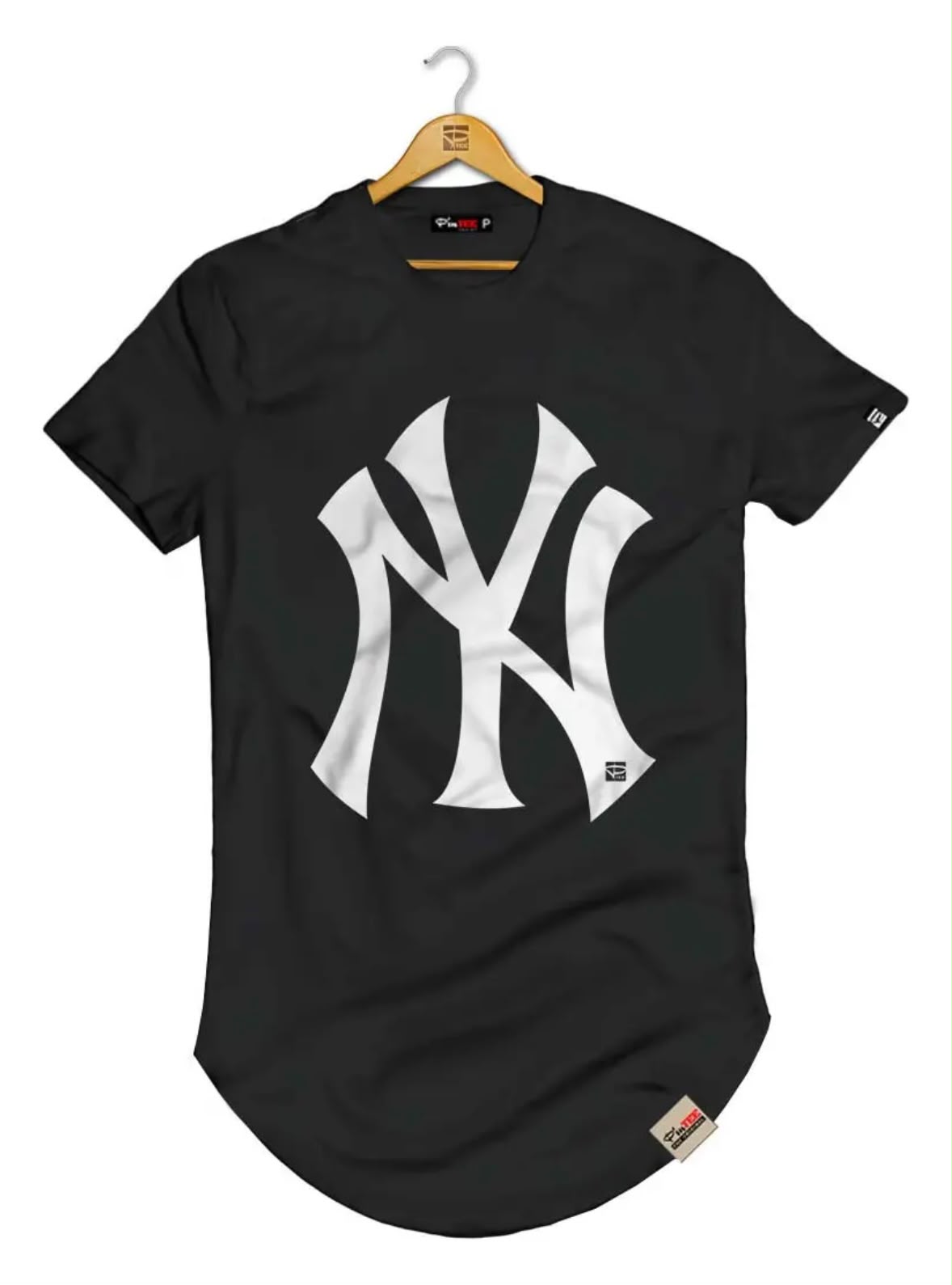 Camisetas Masculina Longline Manga Curta New York - Imagem 5