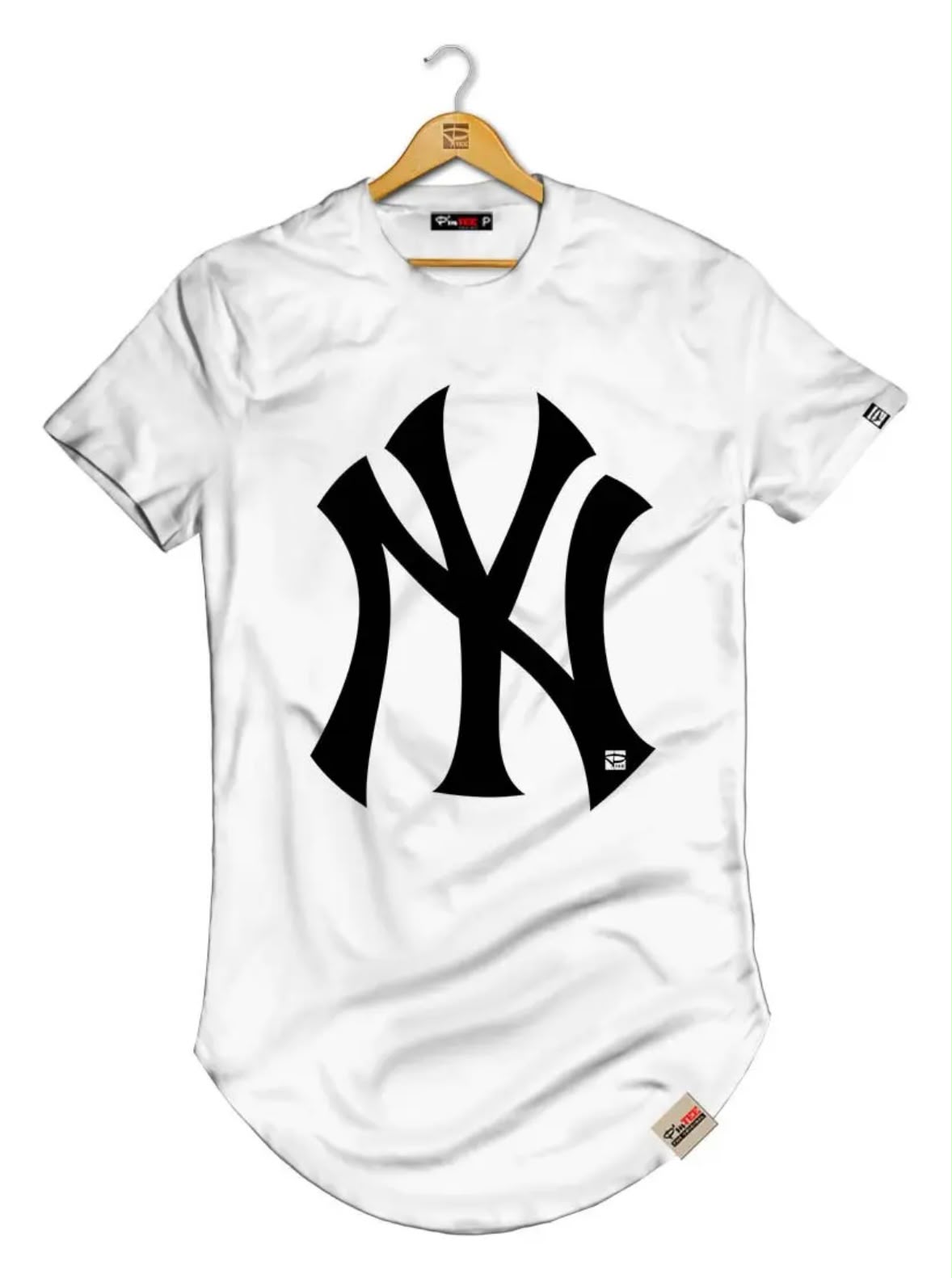 Camisetas Masculina Longline Manga Curta New York - Imagem 7