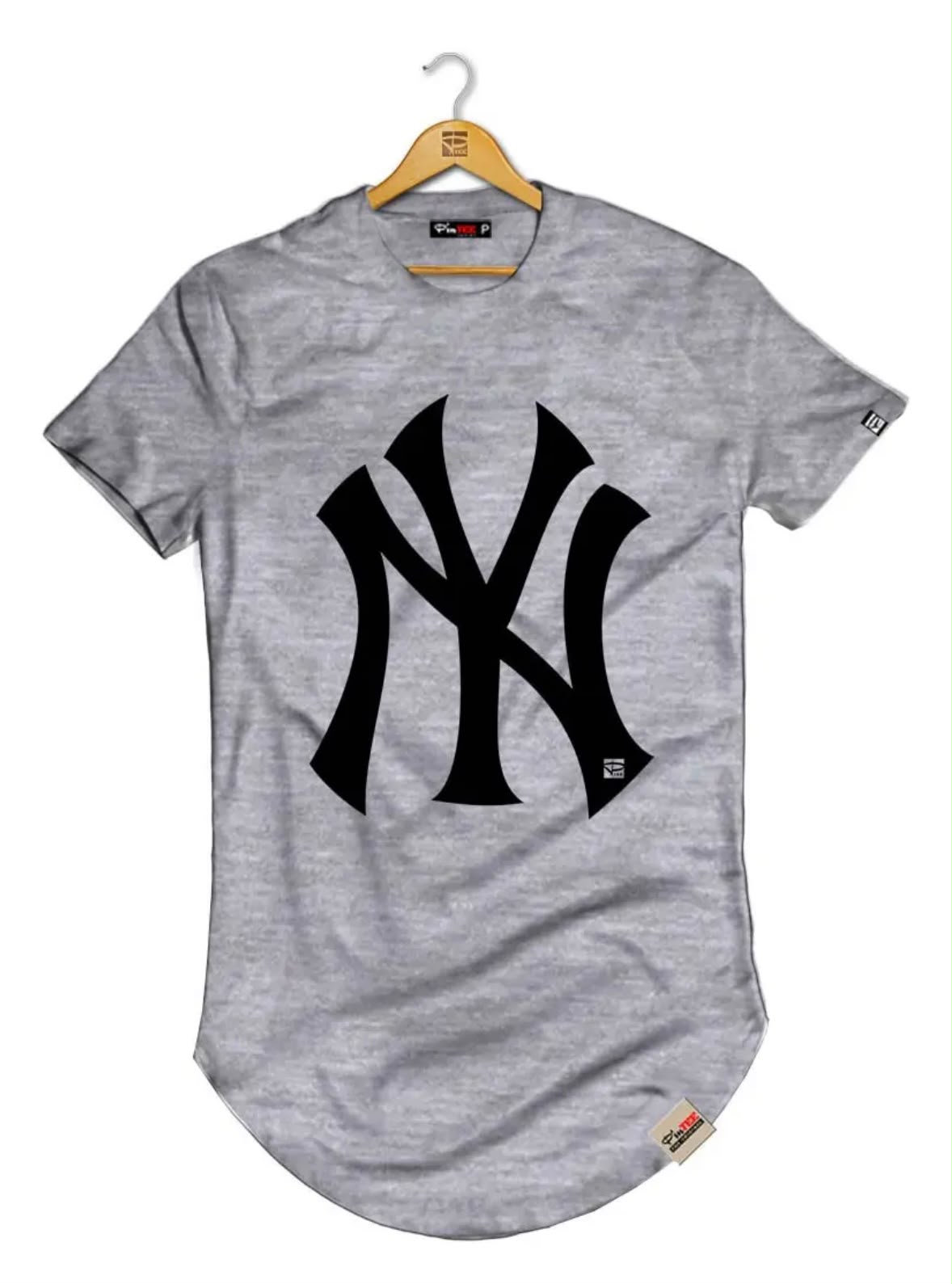 Camisetas Masculina Longline Manga Curta New York - Imagem 8