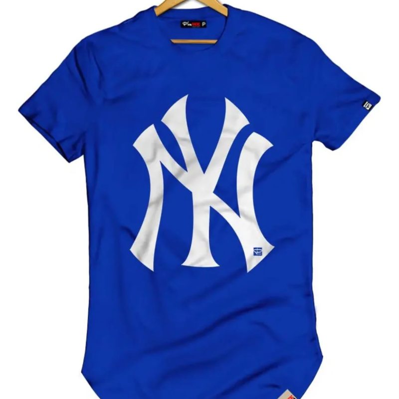 Camisetas Masculina Longline Manga Curta New York