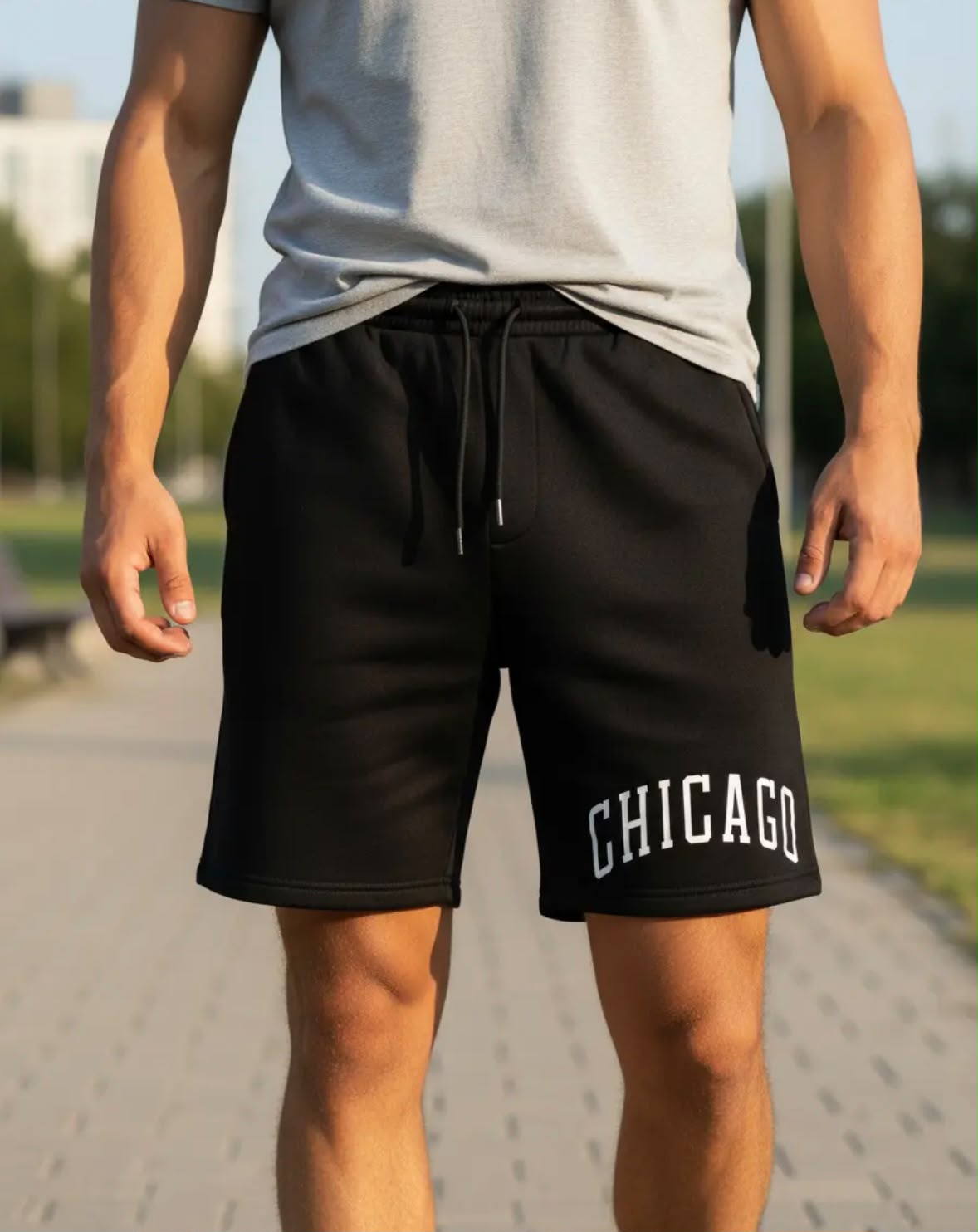 Bermuda Masculina de Moletom Chicago - Imagem 2