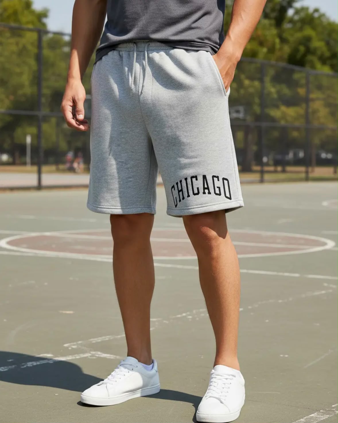 Bermuda Masculina de Moletom Chicago - Imagem 3