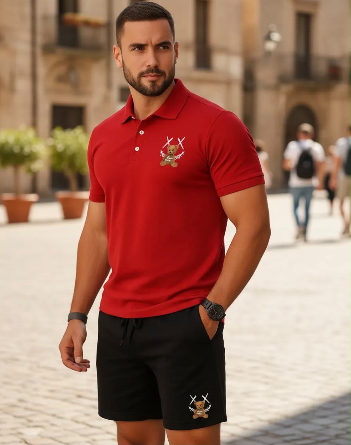 Conjuntos Masculino Camiseta Gola Polo e Bermuda - Imagem 3