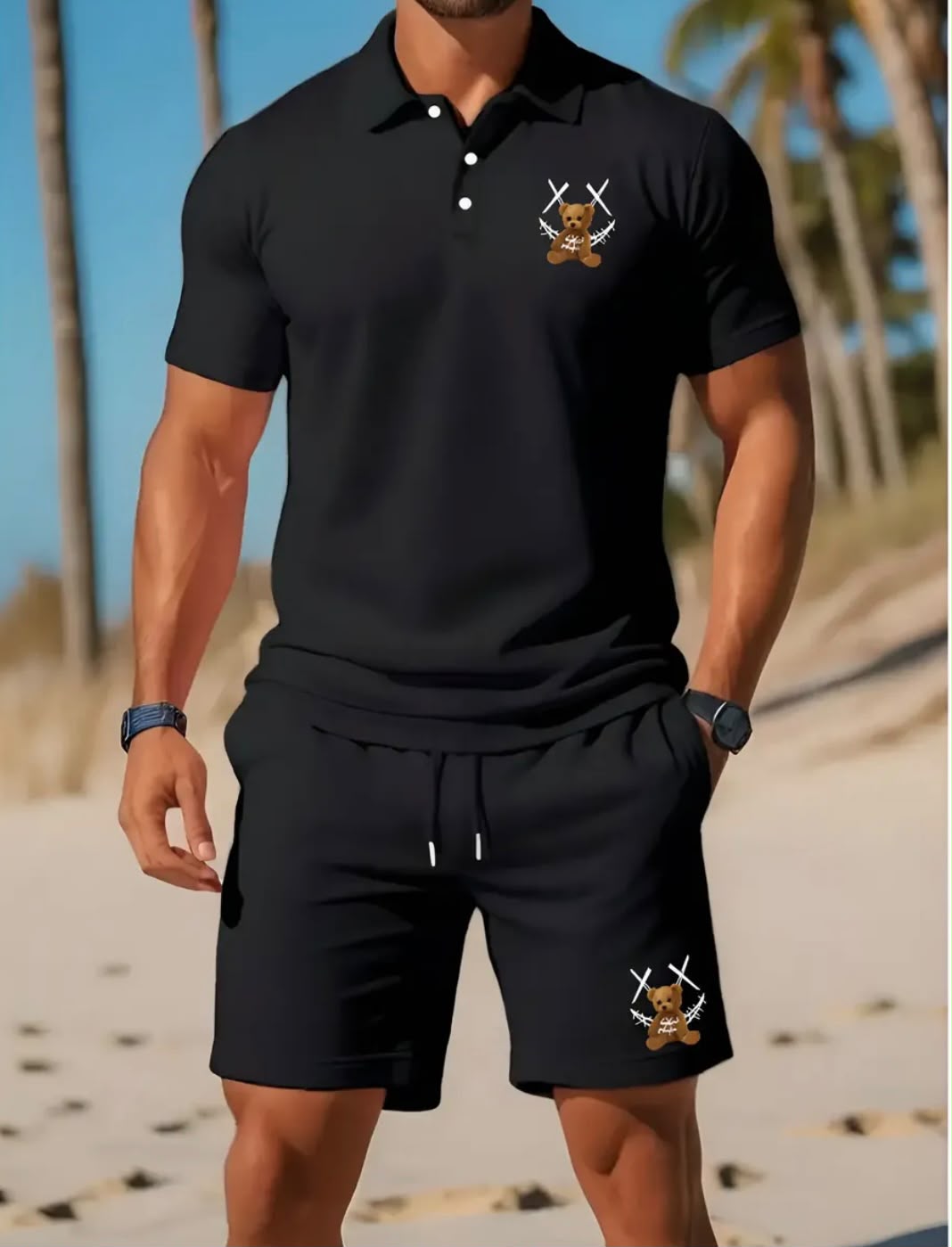 Conjuntos Masculino Camiseta Gola Polo e Bermuda - Imagem 8