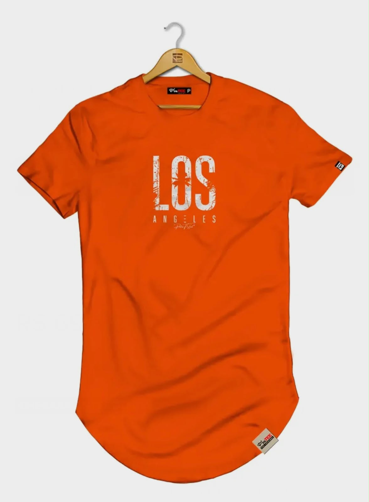 Camisetas Masculinas Longline Los Angeles - Imagem 5