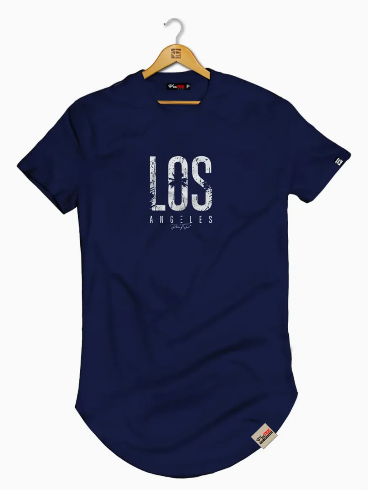 Camisetas Masculinas Longline Los Angeles - Imagem 10