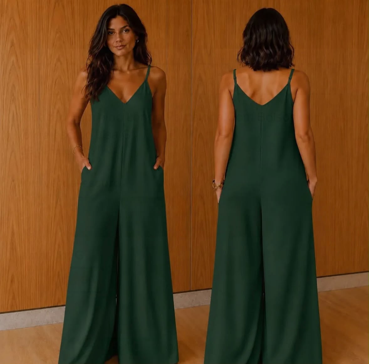 Macacão Longo Pantalona com Alças Ajustáveis - Imagem 3