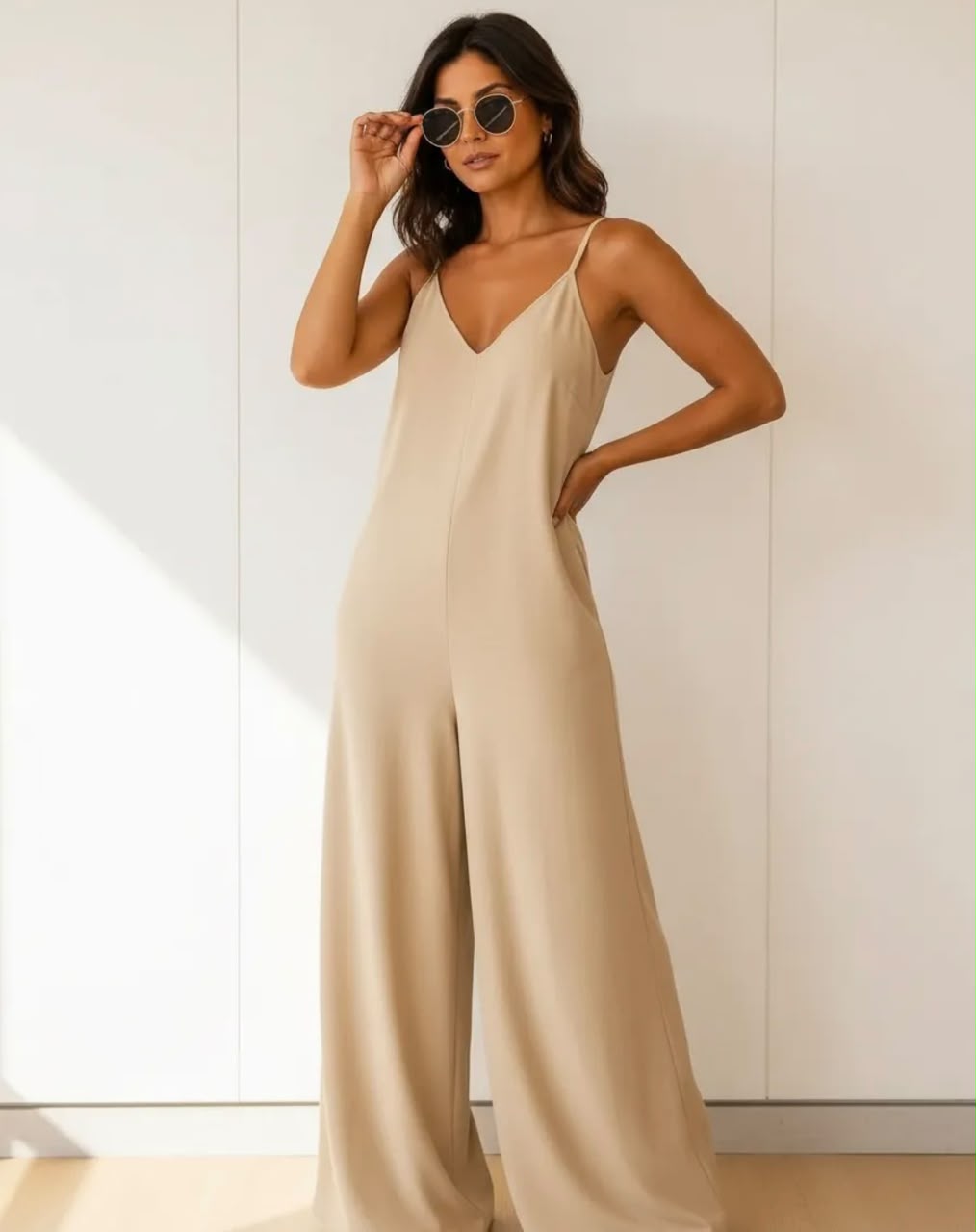 Macacão Longo Pantalona com Alças Ajustáveis - Imagem 5