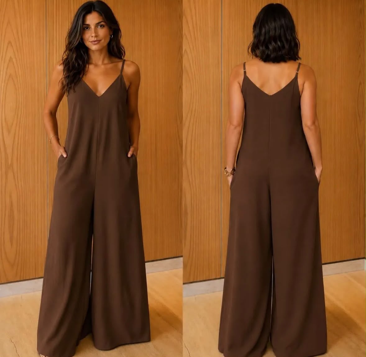 Macacão Longo Pantalona com Alças Ajustáveis - Imagem 6