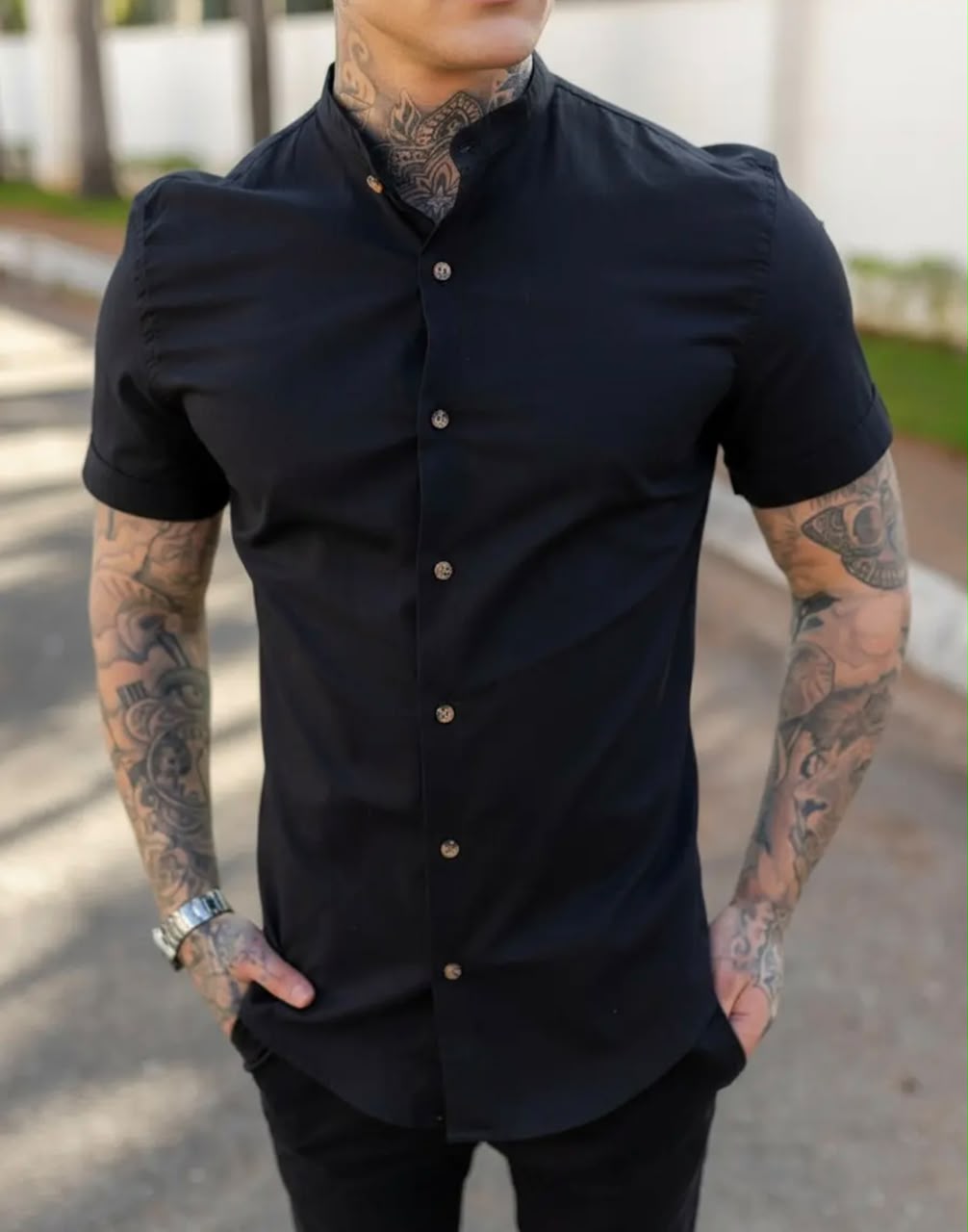 Camisas Social Masculina Slim - Imagem 3