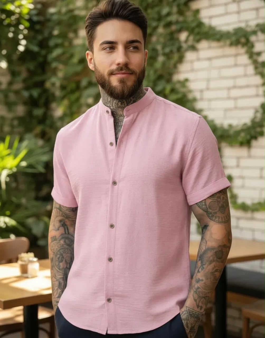 Camisas Social Masculina Slim - Imagem 4