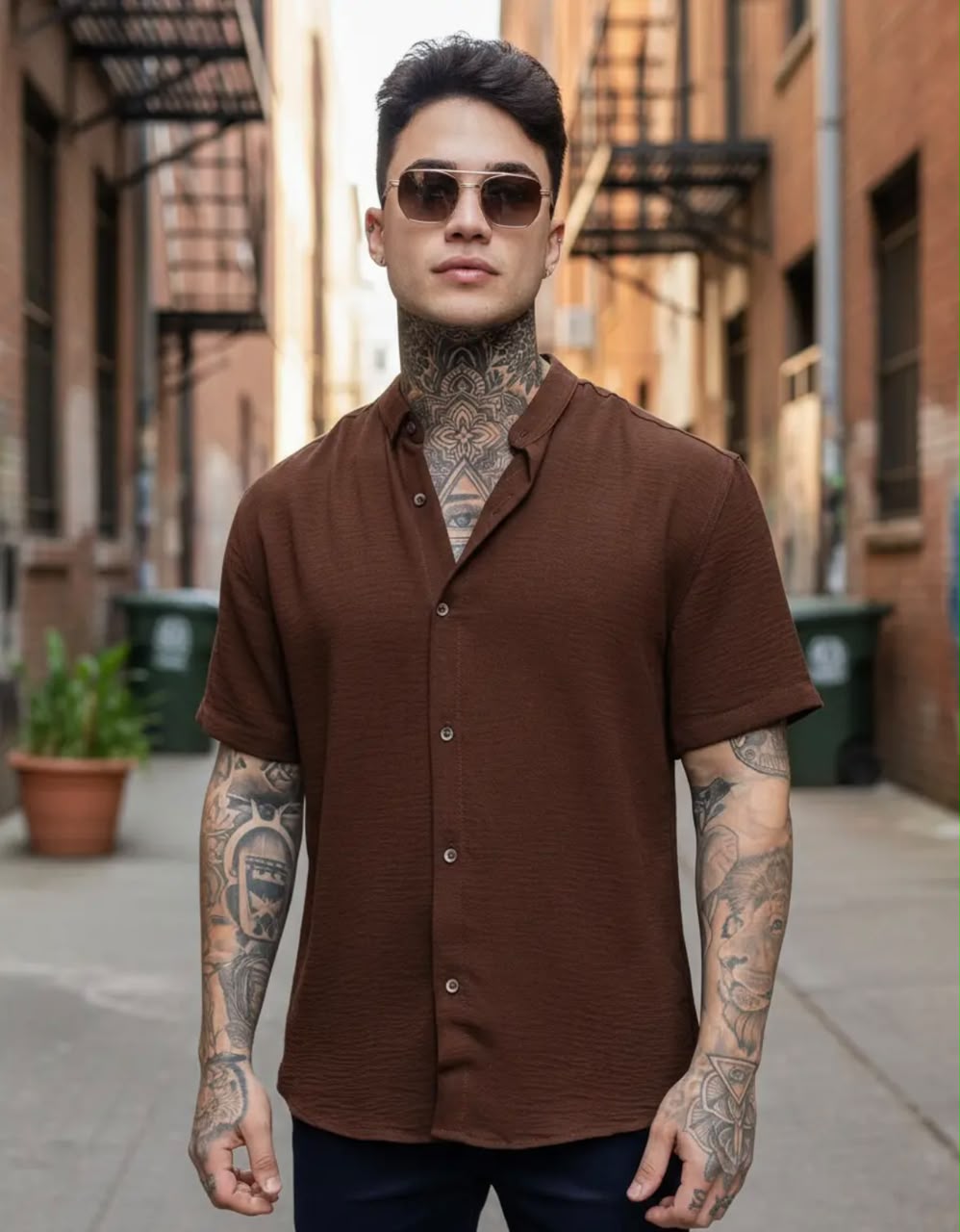 Camisas Social Masculina Slim - Imagem 8