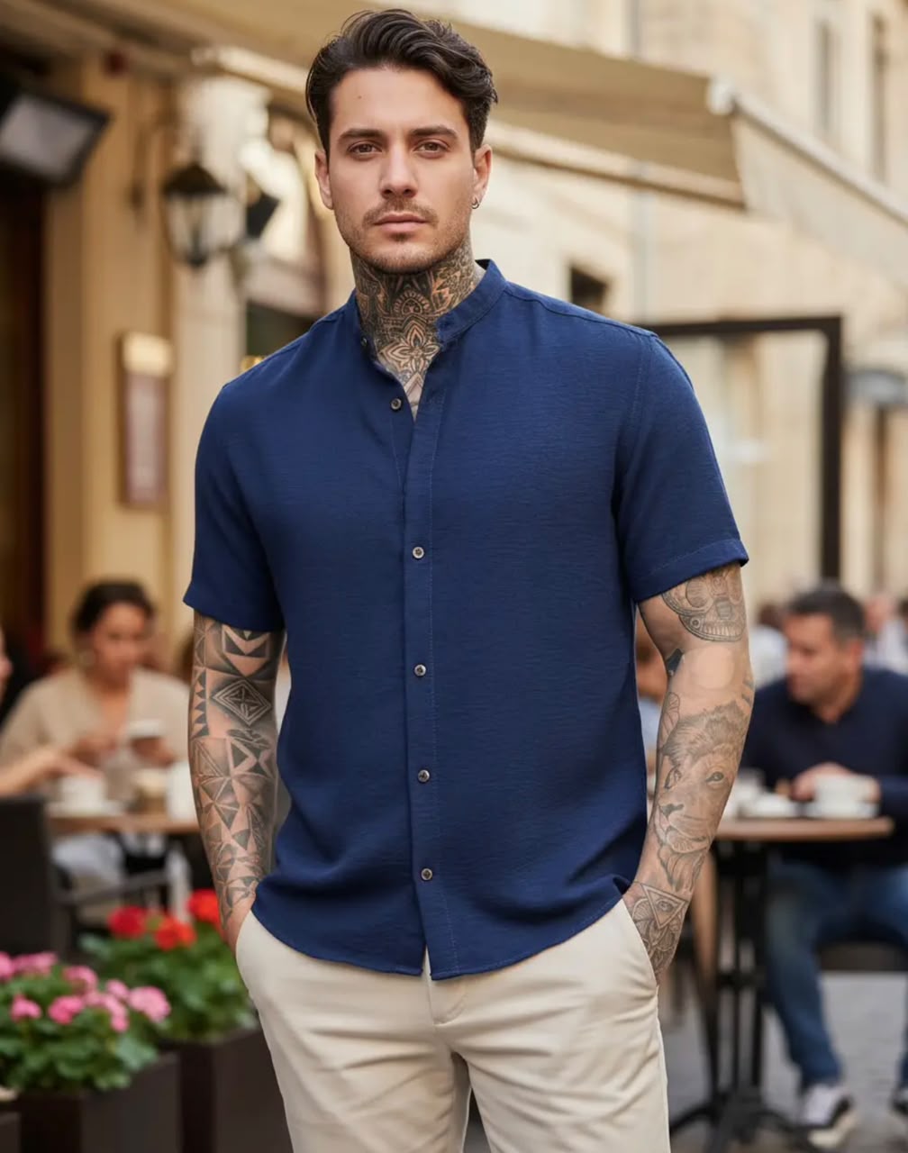 Camisas Social Masculina Slim - Imagem 9