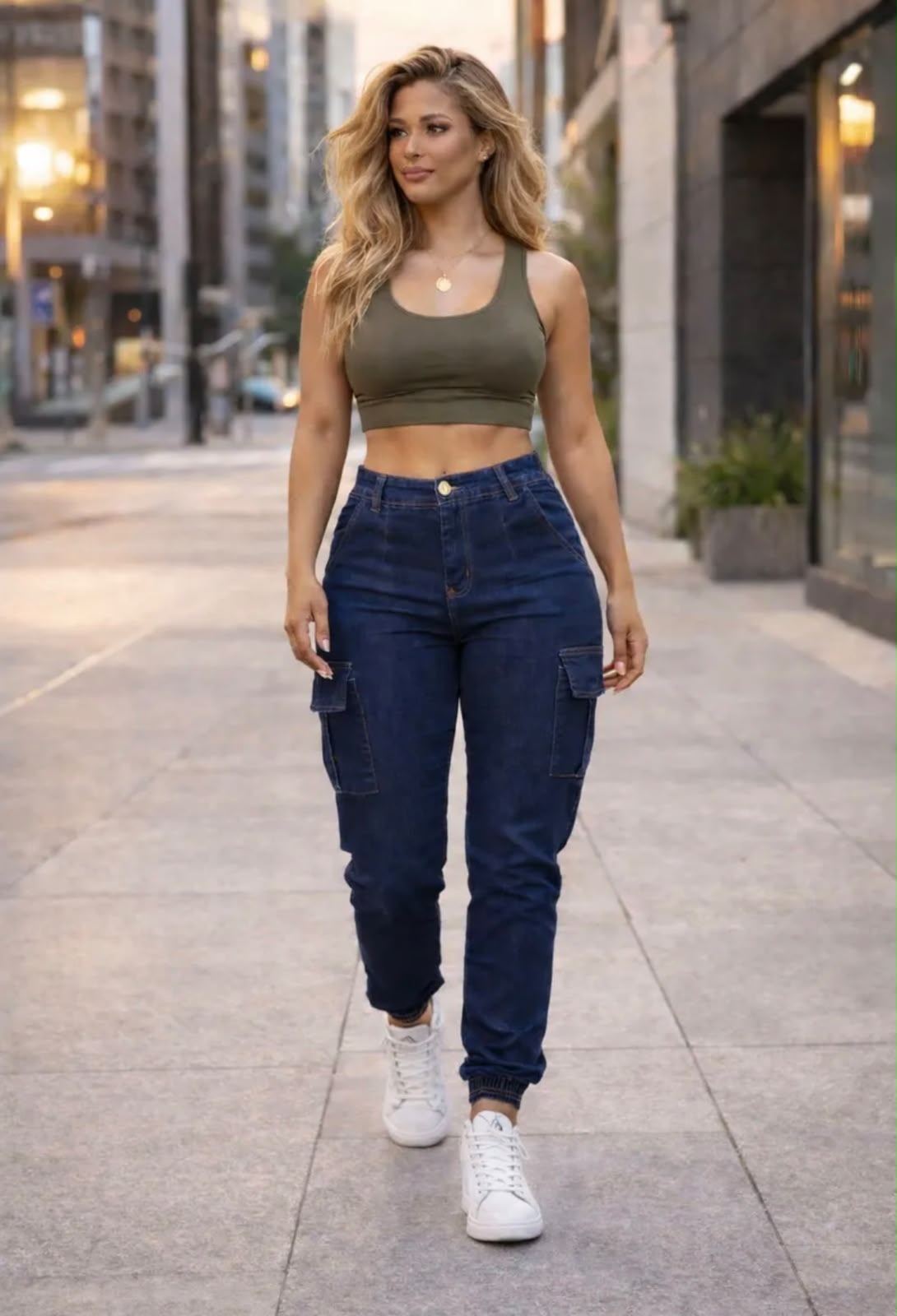 Calças Jogger Feminina em Sarja - Imagem 7