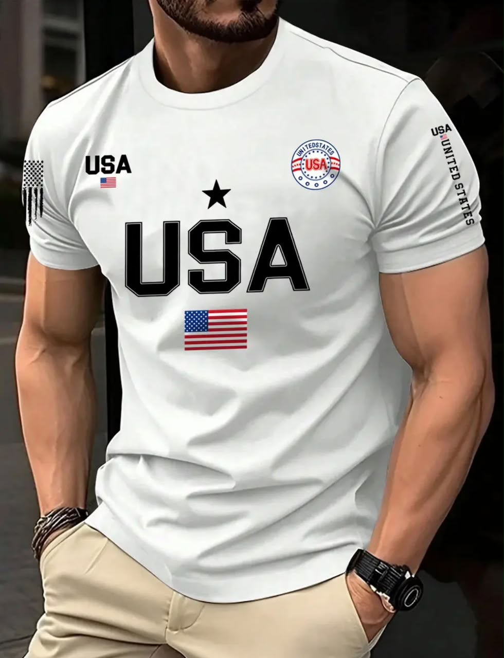 Camisetas Masculina USA
