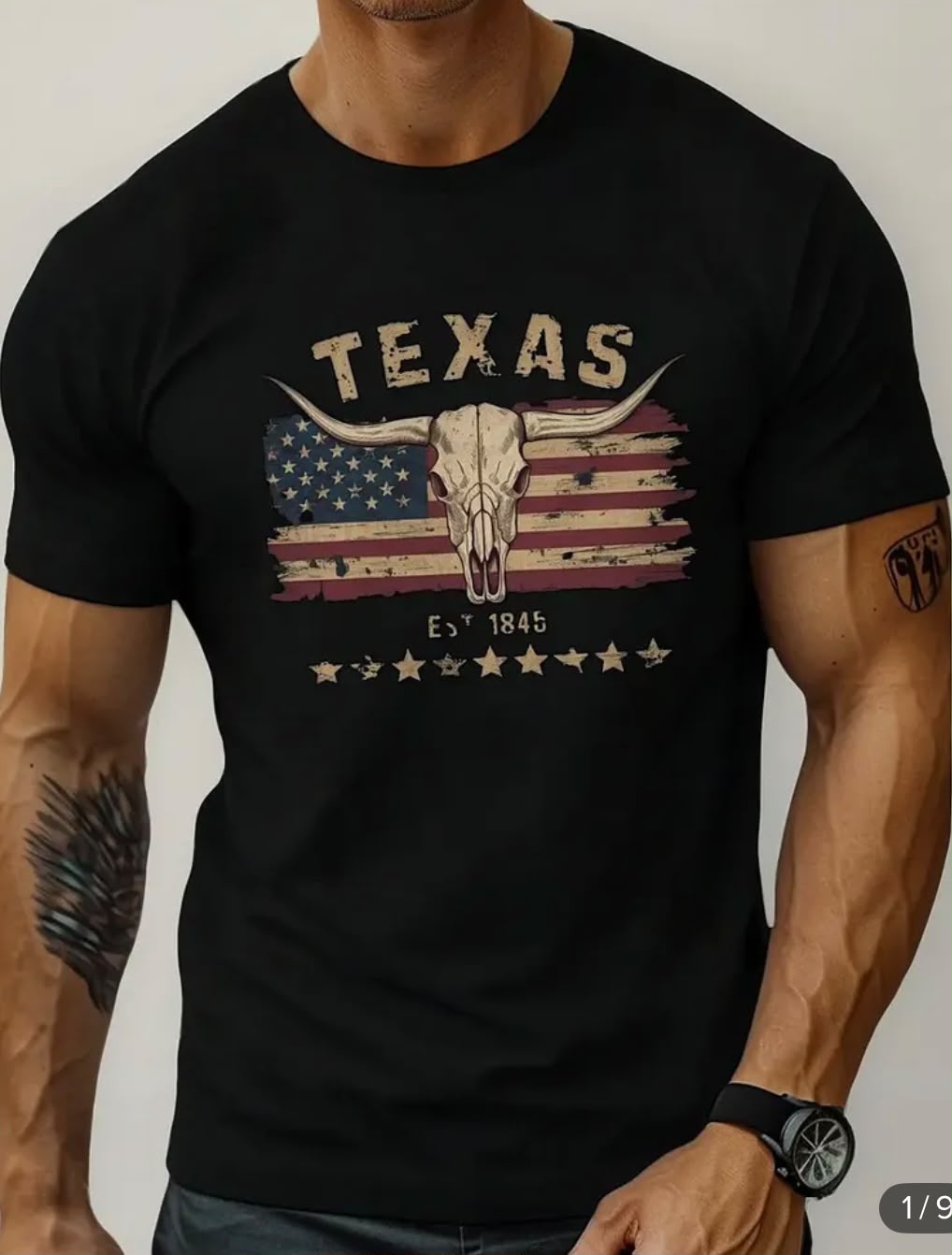 Camisetas Masculina Manga Curta Texas